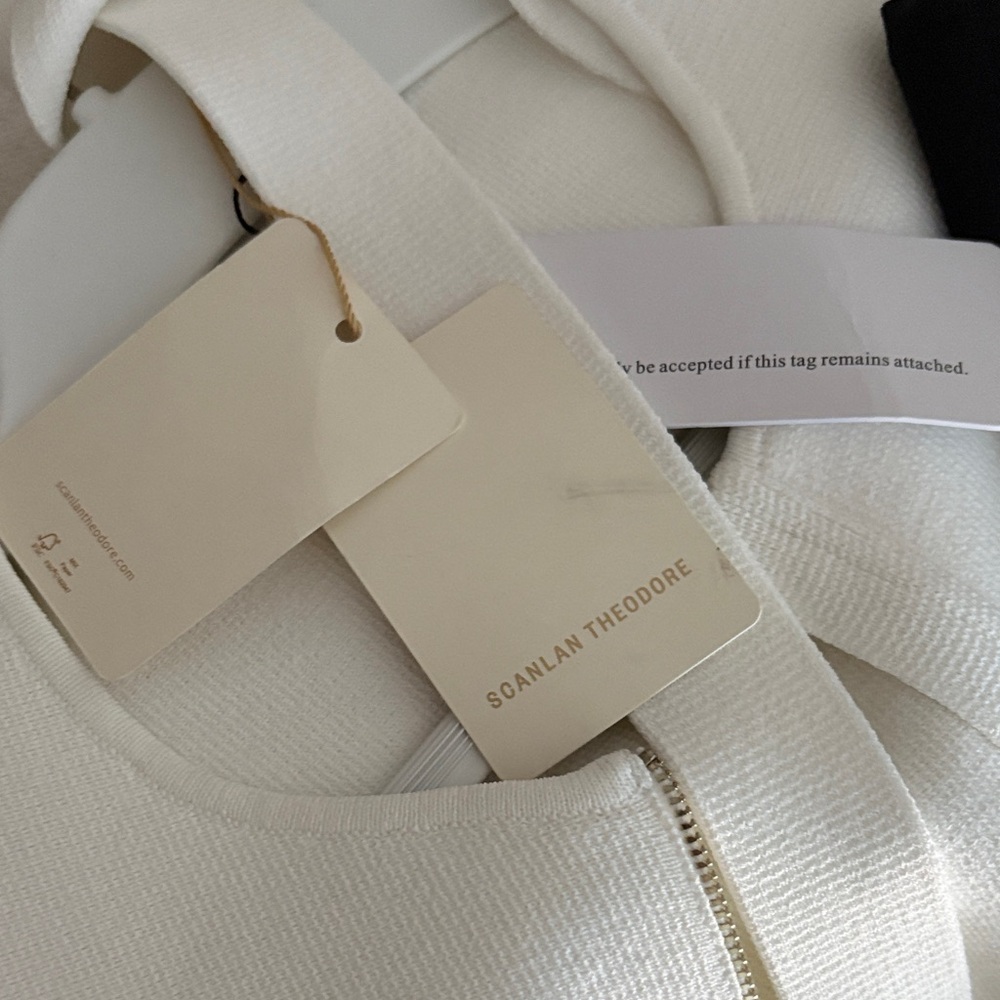 Scanlan Theodore Crepe Ivory Knit Jacket $650 NWT